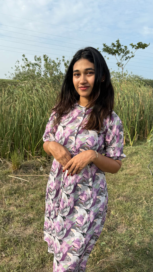 Cotton floral dress