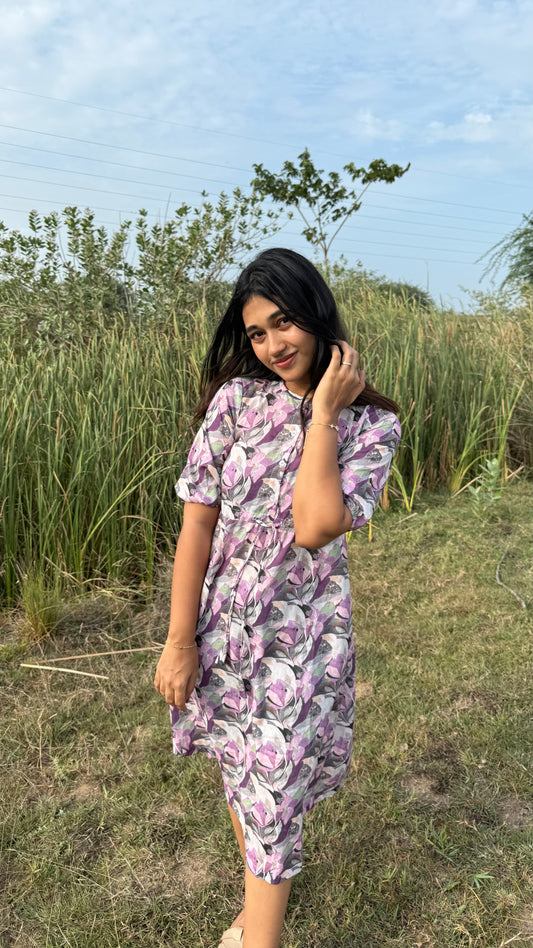 Cotton floral dress