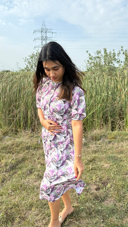Cotton floral dress