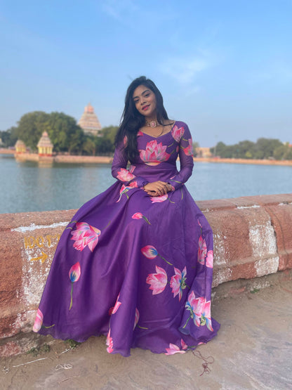 Lotus Chanderi Maxi